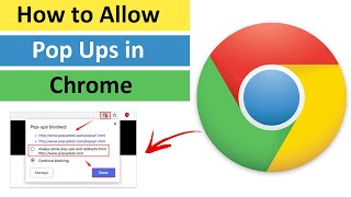 How to Allow Pop Ups in Chrome  Stop Chrome from Blocking PopUps [upl. by Mannos808]