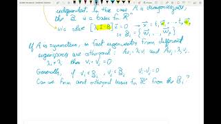 SFU MATH 232 81 Diagonalization of Symmetric Matrices [upl. by Lynnette163]