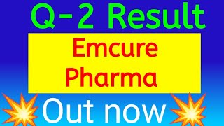 Emcure Pharma share Q2 Result today Emcure Pharma share Q2 Result 2025 [upl. by Atiuqcir]