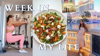 VLOG Mediterranean Diet Easy Summer Recipe Full Leg Workout Weekend Trip to LAS VEGAS  MORE [upl. by Pris]