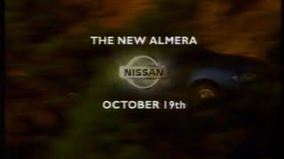 Nissan Almera N15 car advert amp voice over by Angus Deayton  Broadcast 17th October 1995 ITV UK [upl. by Schlesinger326]