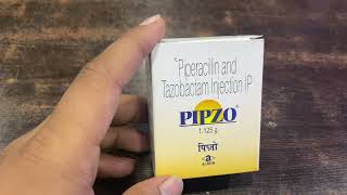 Pipzo injection 1125gm  piperacillin and tazobactam for injection 45 gmuniquepharma [upl. by Kenlee660]