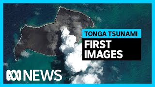 First ontheground images emerge from Tonga after massive eruption and tsunami  ABC NEWS [upl. by Capriola]