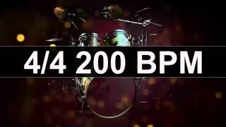 🔴 Drums Metronome 200 BPM [upl. by Acinorehs384]