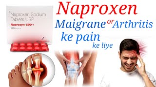 Naproxen 500 mg tablet  Naprosyn 250 tablet hindi  migraine headache arthritis [upl. by Irtak]