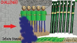 5 Baldis Inifinite Stamina BSODA and Lock 6 Gotta Sweeps and 3D Camera Baldi Challenge [upl. by Tnomel]