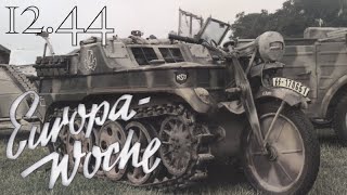 German Newsreel Europa Woche 93  KURLAND COMBAT amp KETTENKRAD [upl. by Veator87]