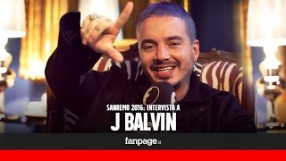 J Balvin a Sanremo quotCon il reggaeton porto la Colombia nel mondoquot [upl. by Adolpho339]