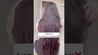 Wet hair mistakes🙅‍♀️ hair haircare shorts [upl. by Chap]