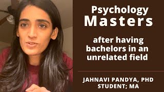 Can you do a Masters in Psychology without a Bachelors in Psychology in India  Jahnavi Pandya [upl. by Awra]