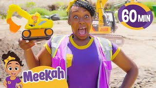 Meekahs Toy Excavator Song  1 Hour of BLIPPI and Meekah Music  Educational Songs For Kids [upl. by Walworth]