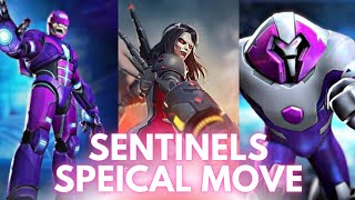 All Sentinels Special Attacks Marvel’s Contest Of Champions [upl. by Annaitsirhc859]