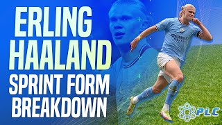 Erling Haaland Sprinting Form Technique  How To Improve Your Acceleration [upl. by Dunham]