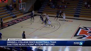 Nothing but threes Grinnell College mens team sets new record [upl. by Noemis]