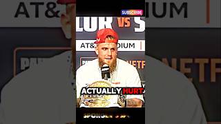 Jake Paul claimed he went easy on Mike Tyson at Post fight Press Interview jakepaul miketyson [upl. by Vigor]