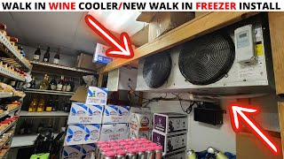 HVACR Walk In Wine Cooler Refrigerant PipingElectrical Service For New Walk In Freezer Install [upl. by Plafker]