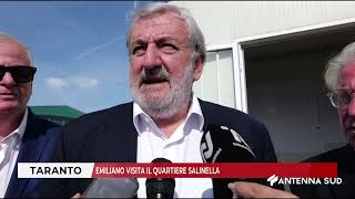 24 OTTOBRE 2024 TARANTO EMILIANO VISITA IL QUARTIERE SALINELLA [upl. by Petulia696]