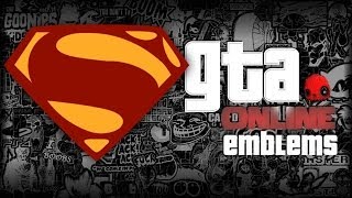 GTA V  Man Of Steel Logo  Superman  Emblem Tutorial  Grand Theft Auto 5  Screetch2009 [upl. by Alcinia454]