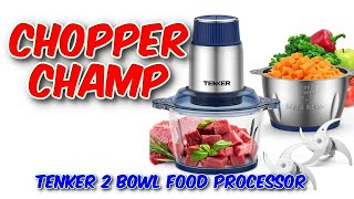 TENKER 2 Bowl Food Processor Review [upl. by Maurits181]