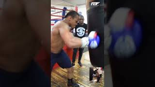 ANTHONY YARDE DESTROYS THE PUNCHBAG CHALLENGE SHOWS ARTUR BETERBIEV KNOCKOUT SHOTS Shorts [upl. by Burnley]