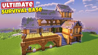 Minecraft Ultimate Survival House Tutorial⚒️ [upl. by Nive]