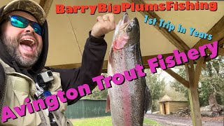 Avington Trout Fishery  My First Trip In Several Years Chunky Rainbows [upl. by Notsnarc517]