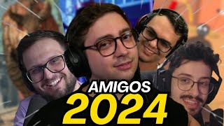 Alanzoka jogando com AMIGOS l Noitada 2024 [upl. by Alia799]