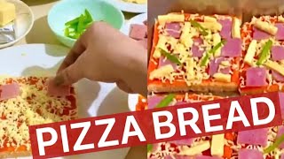 PIZZA BREAD  Easy Merienda Recipe 🍕 [upl. by Mohorva]