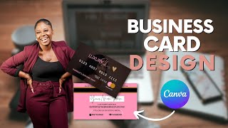 HOW TO MAKE BUSINESS CARDS USING CANVA  STEPBYSTEP BUSINESS CARD  CANVA DESIGN TUTORIAL [upl. by Yramesor]