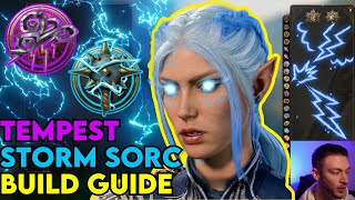 Storm Sorcerer  Tempest Cleric Multiclass Build Guide Baldurs Gate 3 [upl. by Merell986]