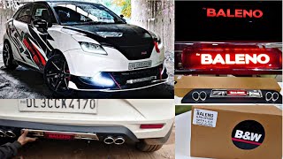 Baleno 2021 Diffuser with led flash  Car Accessories  Full installation video [upl. by Ecienal]