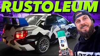 100 Rustoleum Paint Job quotHOW TOquot DIY  Subaru WRX [upl. by Arrim]