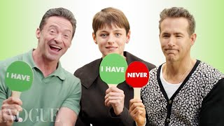 Ryan Reynolds Hugh Jackman amp Emma Corrin Play ‘Never Have I Ever’ [upl. by Anyat]