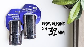 Panaracer Gravel King SK tires 32mm Unboxing  Real weight and dimensions [upl. by Os]