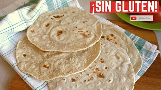 TORTILLAS SIN GLUTEN quotde harinaquot Receta mejorada [upl. by Weasner]