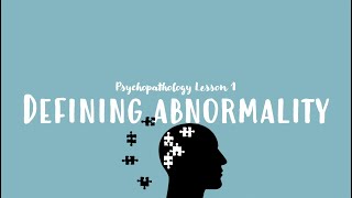 ALevel Psychology AQA Defining Abnormality [upl. by Esilram]