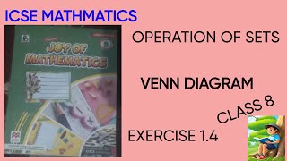 VENN DIAGRAM  OPERATION OF SETS EX 14 [upl. by Korey849]