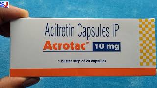 Acrotac 10mg Capsule  Acitretin 10mg capsule  use psoriasis सफेद दाग benefit honest review Hindi [upl. by Scoville]