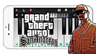 GTA San Andreas  Theme Song PERFECT PIANO Tutorial Piano👌😎💰 [upl. by Icat]