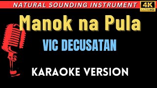 Manok na Pula  Vic Decusatan HD Karaoke Version [upl. by Llenoil]