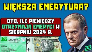 Większa emerytura w sierpniu 2024 Oto ile pieniędzy otrzymają emeryci w sierpniu 2024 r [upl. by Yttisahc]