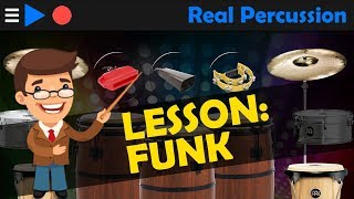 Real Percussion  Lesson Funk [upl. by Vala800]