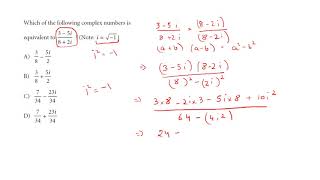 SATMathComplex NumbersSAT Practice Test 2 [upl. by Nottage425]