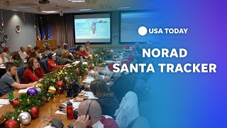 WATCH NORAD tracks Santa as he delivers presents around the world  USA TODAY [upl. by Aesoh]