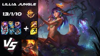 JUNGLE Lillia vs Brand  NA Challenger Patch 1415 [upl. by Ruosnam]