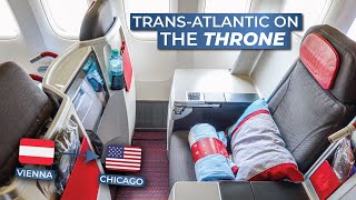 TRIPREPORT  Austrian Airlines BUSINESS CLASS  Vienna  Chicago OHare  Boeing 777200 [upl. by Tormoria]