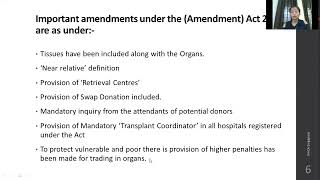 Hospital Administration Management Course  Organ Transplantation Act [upl. by Enrique786]