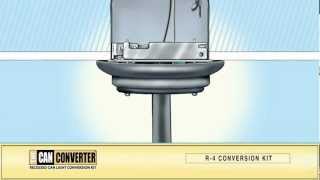 How to Install Pendant Lighting Track Lighting Flush Mount Lighting  The Can Converter Model R4 [upl. by Mansfield]