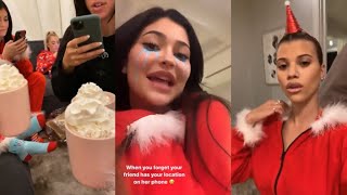 Kylie Jenner Having a Christmas Dinner with her Friends [upl. by Sualk]