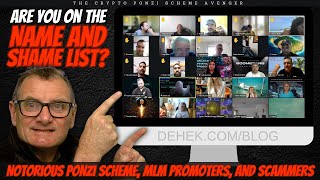 The Official Avenger Name and Shame List of Notorious Ponzi Scheme MLM Promoters and Scammers [upl. by Zirkle831]